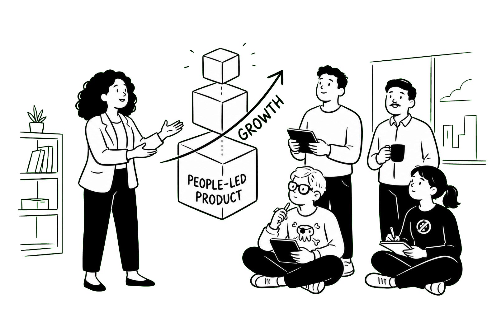 Illustration for product leaders as people managers