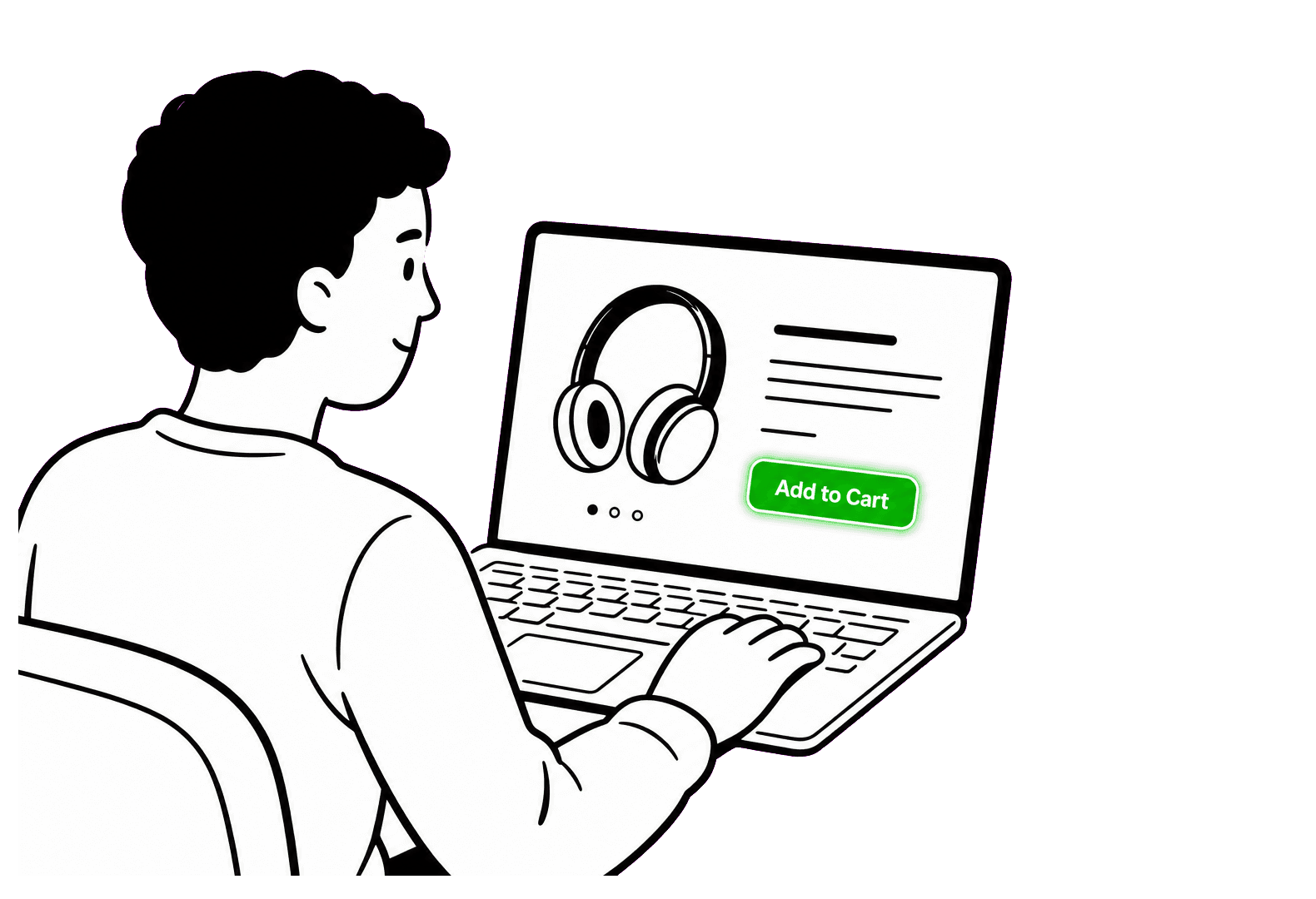 Illustration for making a product website convert